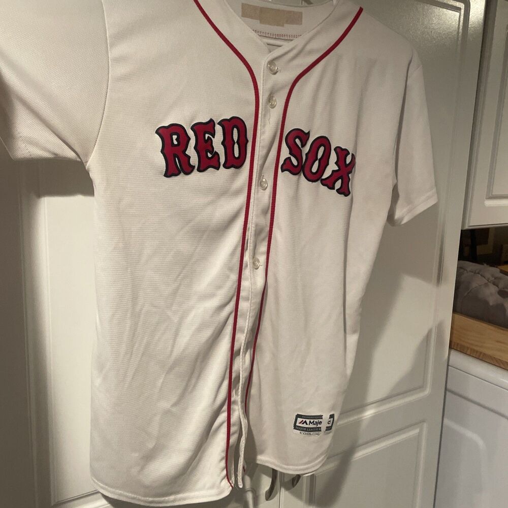 Boston Red Sox Andrew Benintendi Jersey Women’s M/ Youth XL Majestic #40